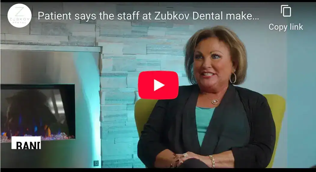 Patient testimonial at Zen Dental, expressing satisfaction with compassionate care and comfort during dental visits.